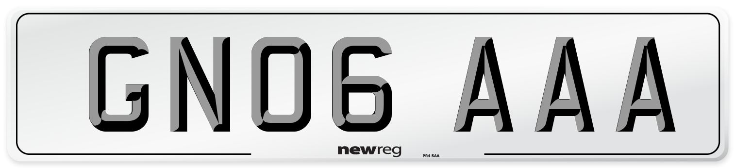 GN06 AAA Number Plate from New Reg